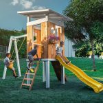 Avenlur Forest Modern Backyard Outdoor Swing Set - Prioka