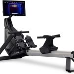 Aviron Strong Series Rower: 22″ HD Touchscreen, Dual Air & Magnetic Resistances up to 100 lbs. Game-Based Workouts, Streaming, Compact Designs