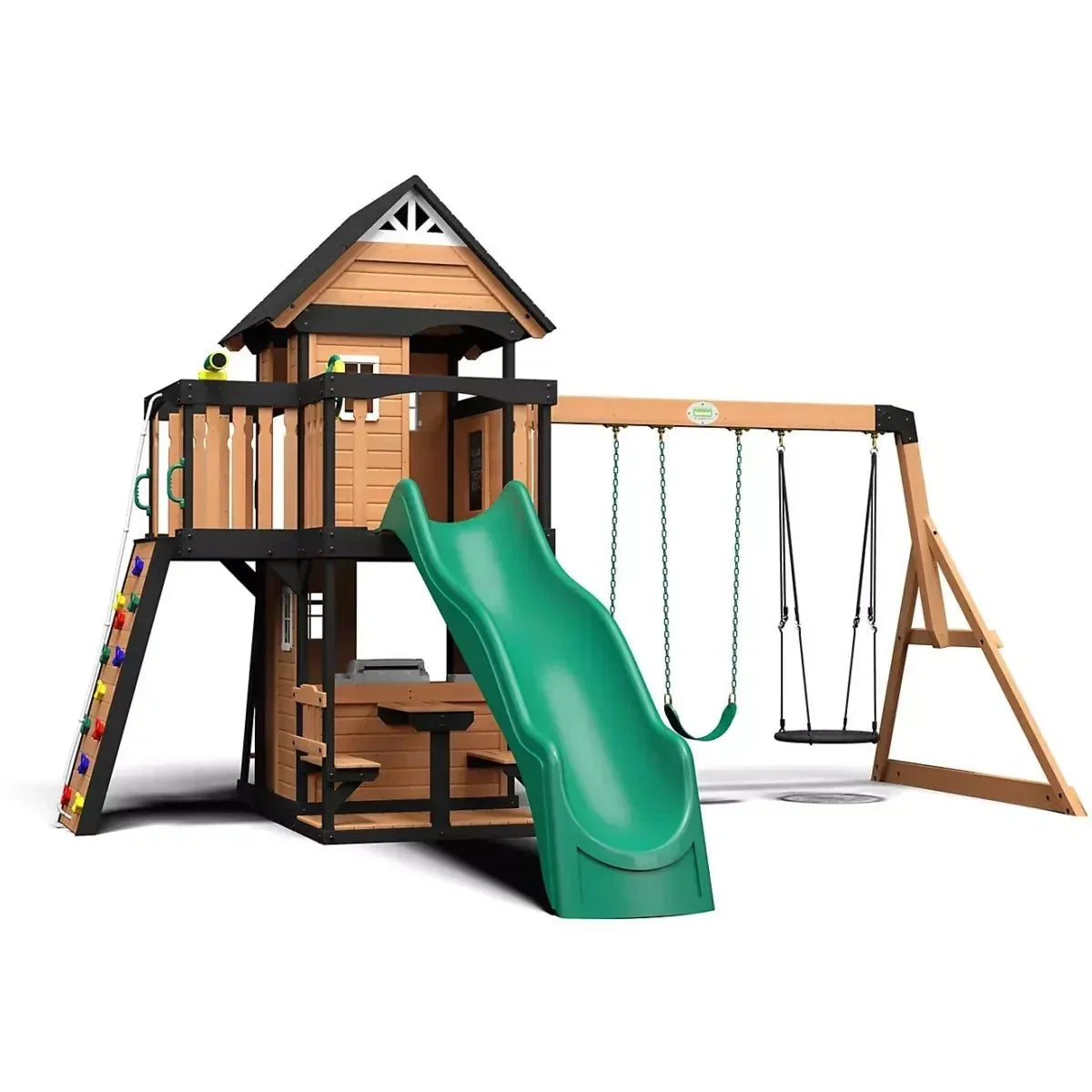backyard-discovery-canyon-creek-wooden-swing-set-with-slide-and-rock-wall-6163532 Backyard Discovery Canyon Creek Wooden Swing Set with Slide and Rock Wall - Prioka