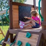 Backyard Discovery Cedar Cove Wooden Swing Set with Dual Slides & Playhouse - Image 4