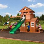 Backyard Discovery Shenandoah Cedar Wood Swing Set Slide - Prioka
