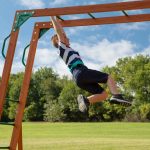 Backyard Discovery Skyfort II Wooden Swing Set with Wave Slide - Image 6