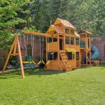 Bear Cave Lodge Swing Set – Installation Available - Image 3