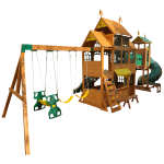 Bear Cave Lodge Swing Set – Installation Available - Image 25