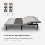 Bedgear Flex LSX Adjustable Base - 4-Motor Articulation with Bluetooth Audio & Massage - Image 4