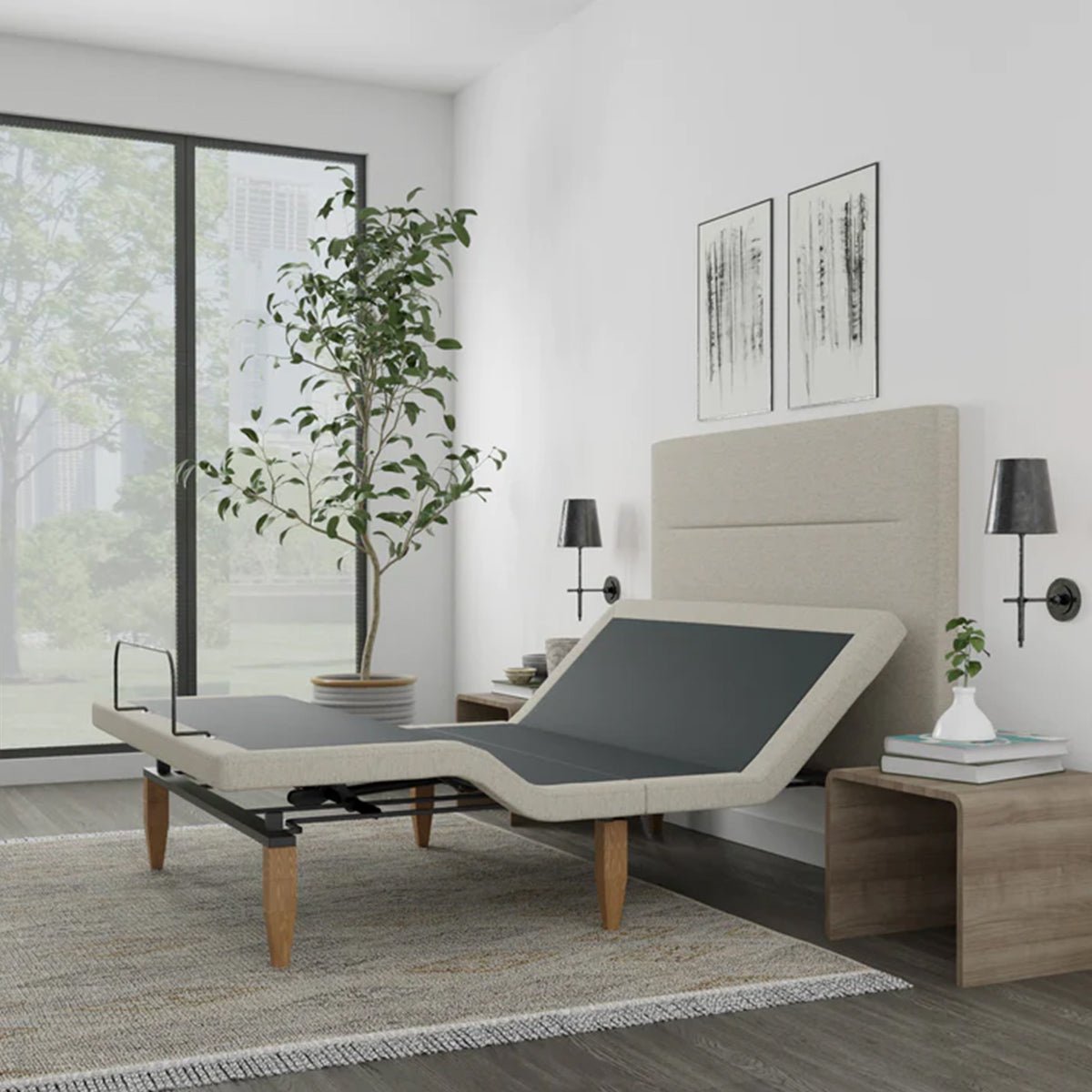 bedplanet-taylor-adjustable-base-with-headboard-zero-clearance-wireless-remote-1721696 Bedplanet Taylor Adjustable Base with Headboard - Zero-Clearance & Wireless Remote - Image 1