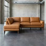 Benson Top-Grain Leather Sectional with Chaise - Prioka
