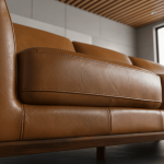 Benson Top-Grain Leather Sectional with Chaise - Image 6