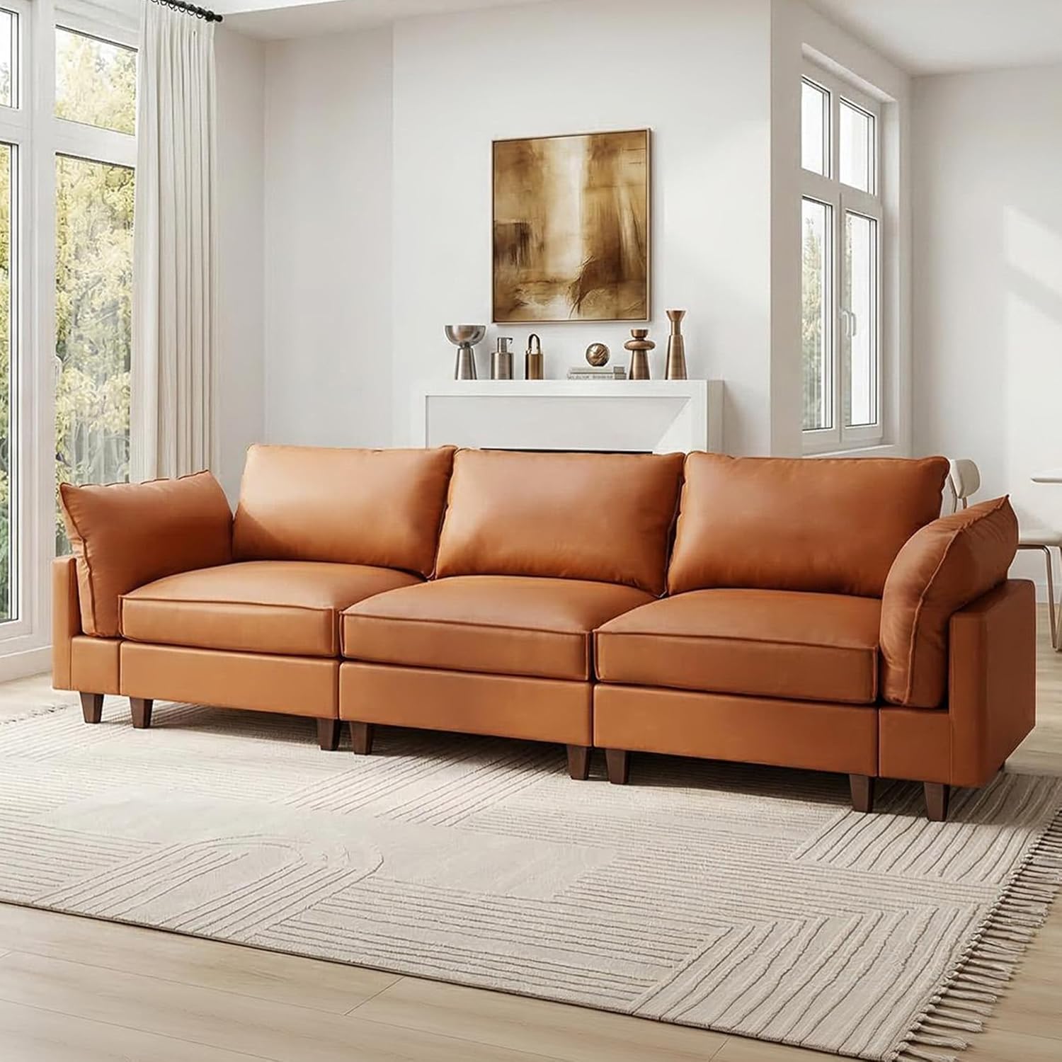 bergenfield-furniture-modular-sectional-couch-oversized-cloud-couch-3-seat-l-shaped-sofa-4353689 Bergenfield Furniture Modular Sectional Couch Oversized Cloud Couch 3 Seat L Shaped Sofa - Image 1