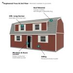 Best Barns Camp Reynolds 16 x 32 ft. Gambrel Wood 2-Story Outdoor Storage Shed Kit - Image 3
