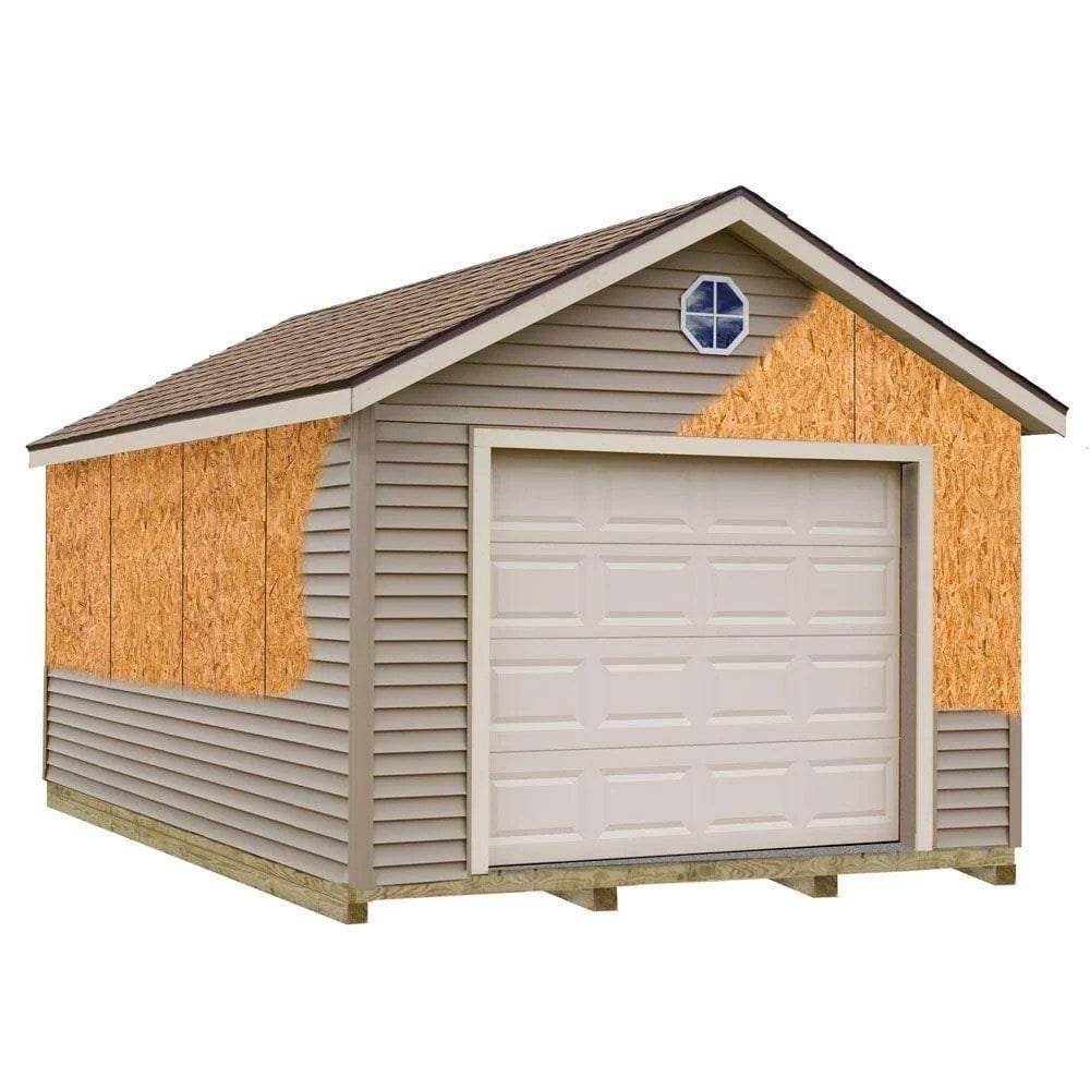 best-barns-greenbriar-12x16-wood-garage-barn-kit-installation-included-1028372 Best barns Greenbriar 12’x16′ Wood Garage Barn Kit-Installation Included - Image 1