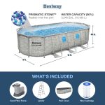 Bestway Power Steel Swim Vista 18' x 9' x 48" Above Ground Swimming Pool Set - Image 4