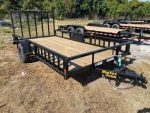 Big Tex 35SA-14BKRSX Single Axle ATV Trailer 83″x14′ Black - Prioka