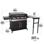 Blackstone 36-in Culinary Cabinet Griddle with Side Table: Versatile Outdoor Cooking in Stainless Steel - Image 5