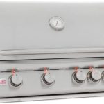 Blaze 32 Inch 4-Burner LTE Gas Grills with Rear Burner and Built-in Lighting System - Prioka
