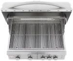 Blaze 32 Inch 4-Burner LTE Gas Grills with Rear Burner and Built-in Lighting System - Image 3