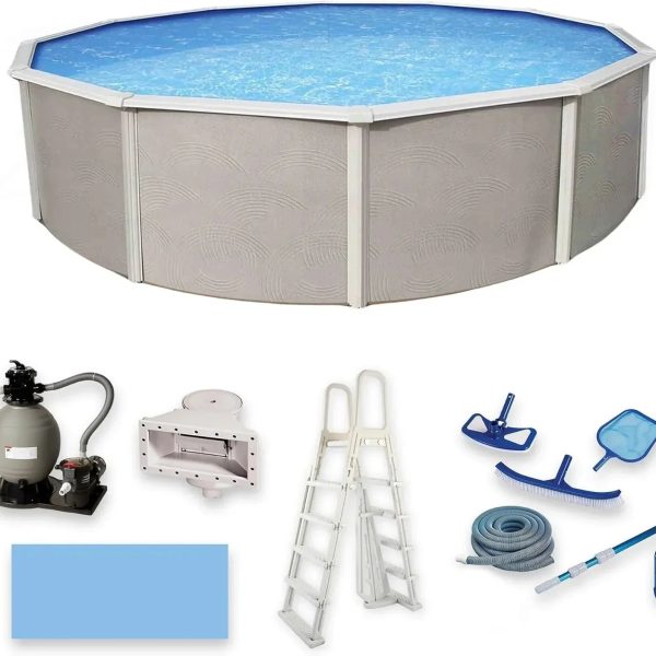 Blue Wave Belize 15′ Round Above Ground Pools - Prioka