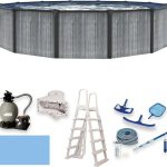 Blue Wave San Pedro 24-ft Round 52-in Deep 6-in Top Rail Above Ground Steel Wall Swimming Pools - Prioka