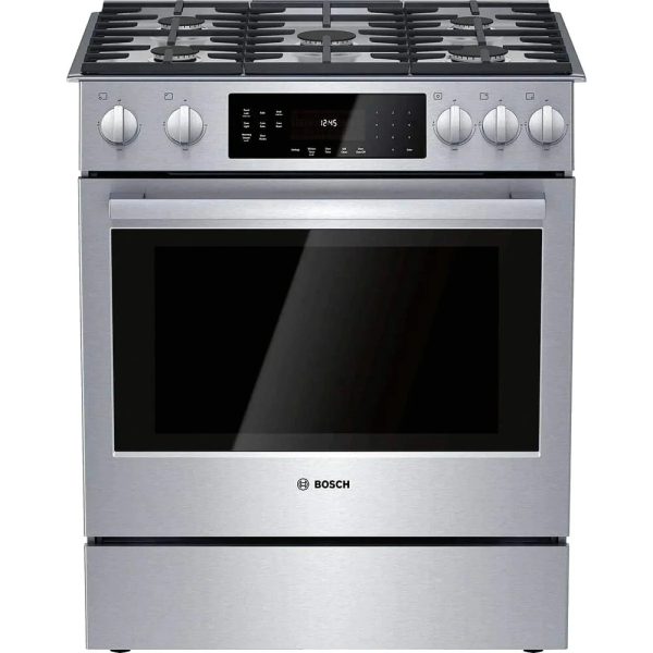 Bosch 800 Series 30 Inch Gas Slide-In Range with True Convection Oven – Stainless Steel - Prioka