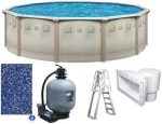 Brazil Premium 27′ x 52″ Round Above Ground Swimming Pool Packages - Prioka
