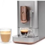 Café Affetto Automatic Espresso Machine + Milk Frother | Built-In & Adjustable Espresso Bean Grinders | One-Touch Brew in 90 Seconds | Steel Silver, 1.2 Liter, (C7CEBBS2RS3) - Prioka