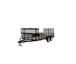 Carry-On Trailer 6-ft x 16-ft Treated Lumber Utility Trailer with Ramp Gate - Prioka