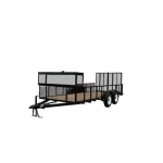 Carry-On Trailer 6-ft x 16-ft Treated Lumber Utility Trailer with Ramp Gate - Prioka