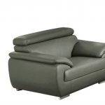Carter Leather Seating Set – Gray - Image 3
