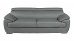 Carter Leather Seating Set – Gray - Image 5
