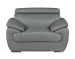 Carter Leather Seating Set – Gray - Image 7