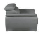 Carter Leather Sofa – Gray - Image 6