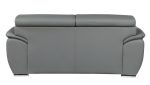Carter Leather Sofa – Gray - Image 8
