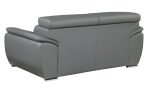 Carter Leather Sofa – Gray - Image 7