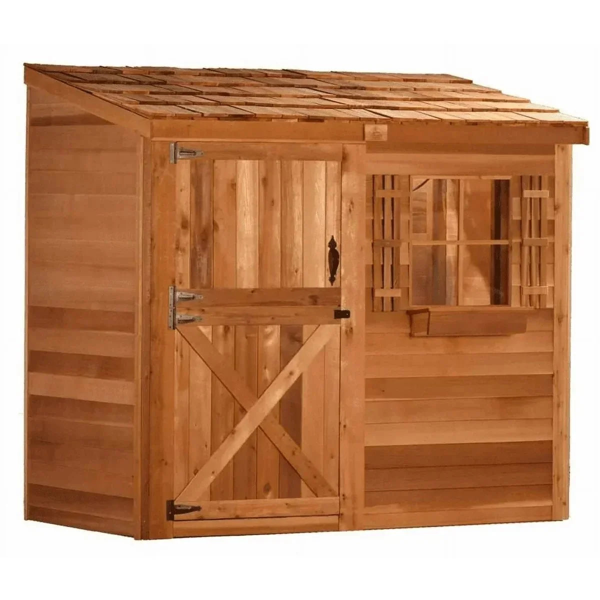 cedarshed-bayside-84-lean-to-western-red-cedar-storage-shed-kit-3181487 Cedarshed Bayside 8×4 Lean-To Western Red Cedar Storage Shed Kit - Prioka