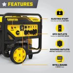 Champion Power Equipment 12,000-Watt Electric Start Dual Fuel Homes Backup Portable Generator with CO Shields - Image 4