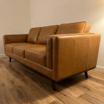 Chase Top-Grain Leather Sofa, 90 Inches MCM - Image 6