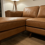 Chase Top-Grain Leather Sofa, 90 Inches MCM - Image 2