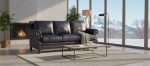 Chex Leather Loveseat - Image 4