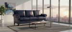 Chex Leather Sofa - Image 4