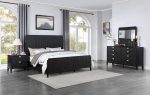 Coaster Fine Furniture Brookmead Modern Bedroom Furniture Set – Wire-Brushed Finish with Fluted Texturing, Golden Demi-Lune Handles, and English Dovetail Craftsmanship - Prioka