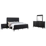 Coaster Fine Furniture Brookmead Modern Bedroom Furniture Set – Wire-Brushed Finish with Fluted Texturing, Golden Demi-Lune Handles, and English Dovetail Craftsmanship - Image 10
