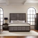Coaster Fine Furniture Durango Bedroom Set – Grid-Tufted Velvet Headboard & Gold Hardware - Prioka