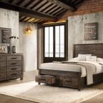 Coaster Fine Furniture Woodmont Bedroom Set – Rustic Golden Brown Wire-Brushed Hardwood with Storage Drawers & Bar Handles - Prioka