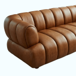 Cognac Top-Grain Leather Sofa - Image 3