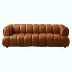 Cognac Top-Grain Leather Sofa - Image 7