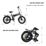 Colorway Orange 750W Fat Tire Electric Bike - Image 2