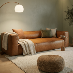 Colton Tan Leather Sofa - Image 5