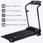 Compact Folding Treadmill for Home, Superfit Electric Walking Running Machine - Image 5