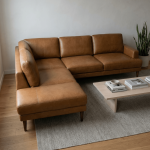 Corbin Top-Grain Leather Sectional - Prioka