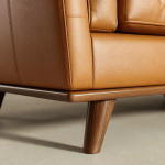 Corner Top-Grain Leather Sectional - Image 5